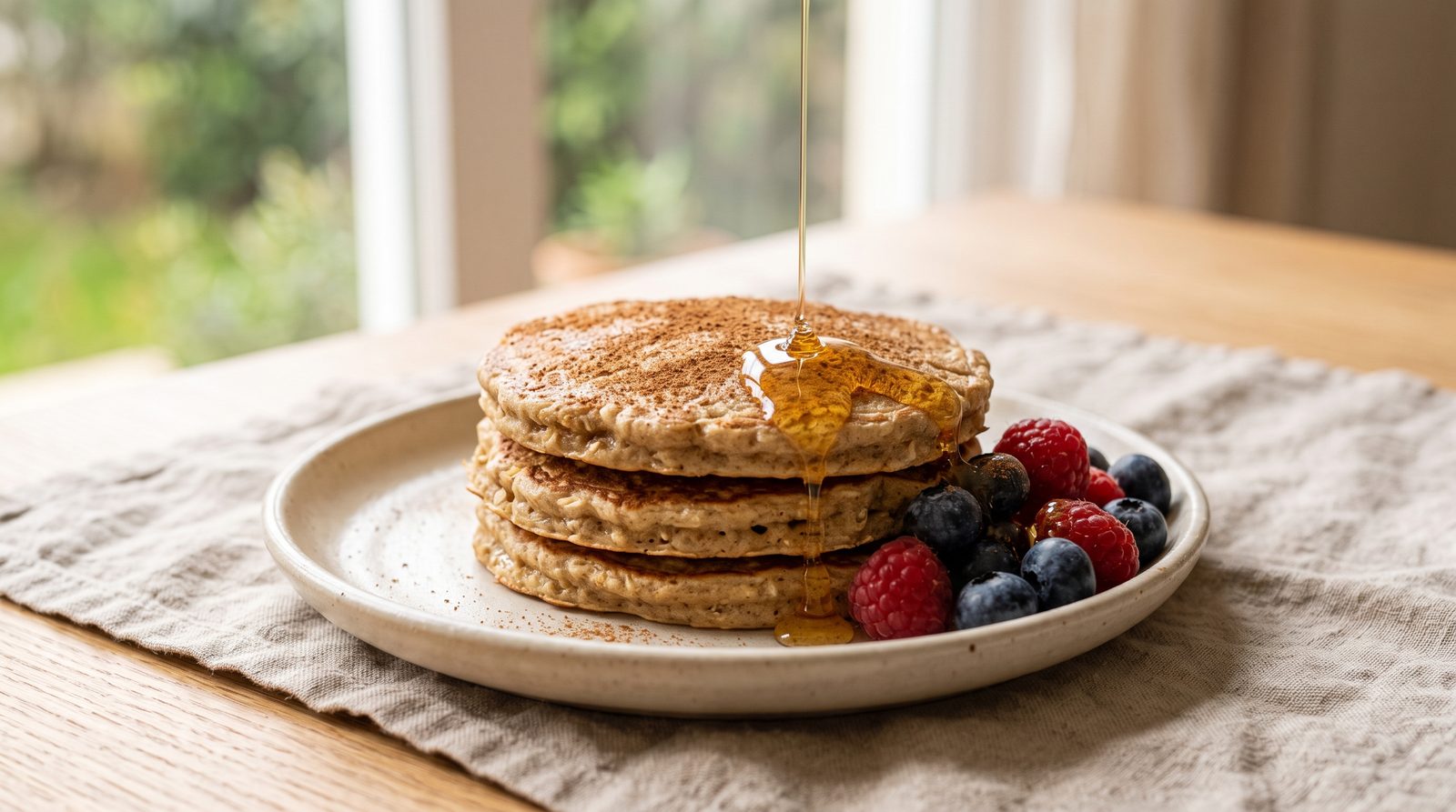 Tortitas de avena y proteína (desayuno fit)